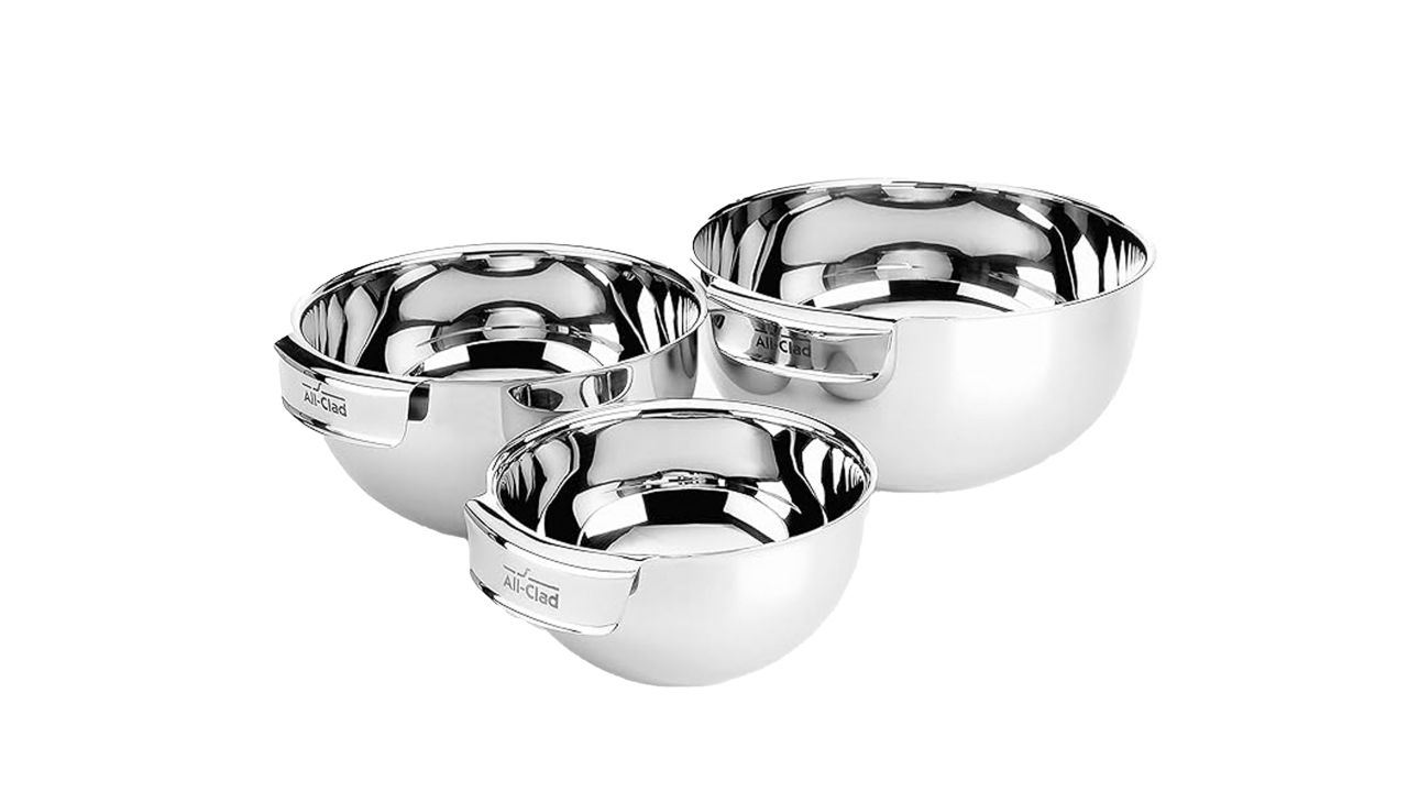 All-Clad Stainless Steel Mini Measuring Bowl Set.