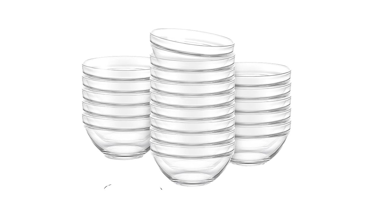 Xanllaxa 20-Piece Small Glass Bowl Set