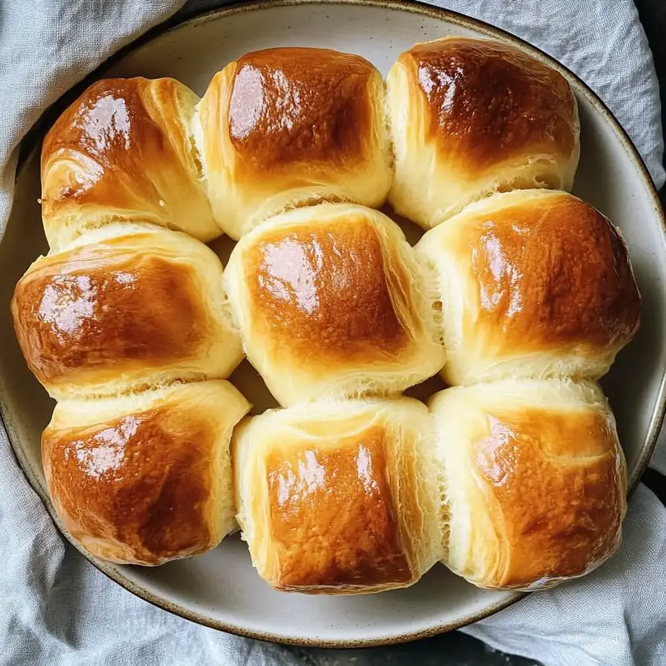 Golden Butter Brioche Rolls